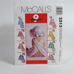McCall's 2213 Sewing Pattern Baby All Sizes Uncut Factory Folded